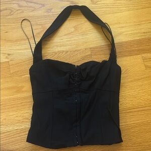 ASTR the label Black Halter Top